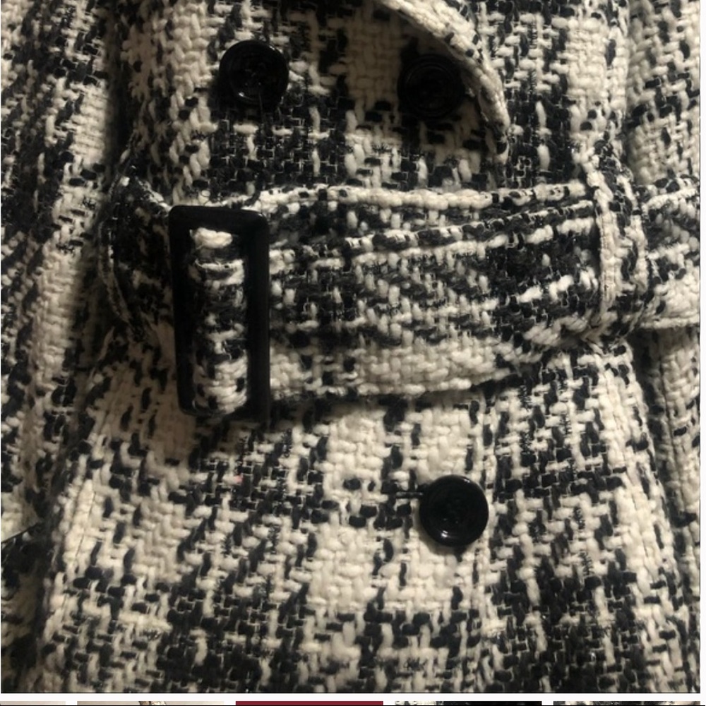 HILLARY RADLEY Plaid Pea Coat - Picture 4 of 5